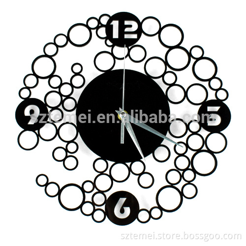 engraved acrylic wall clock